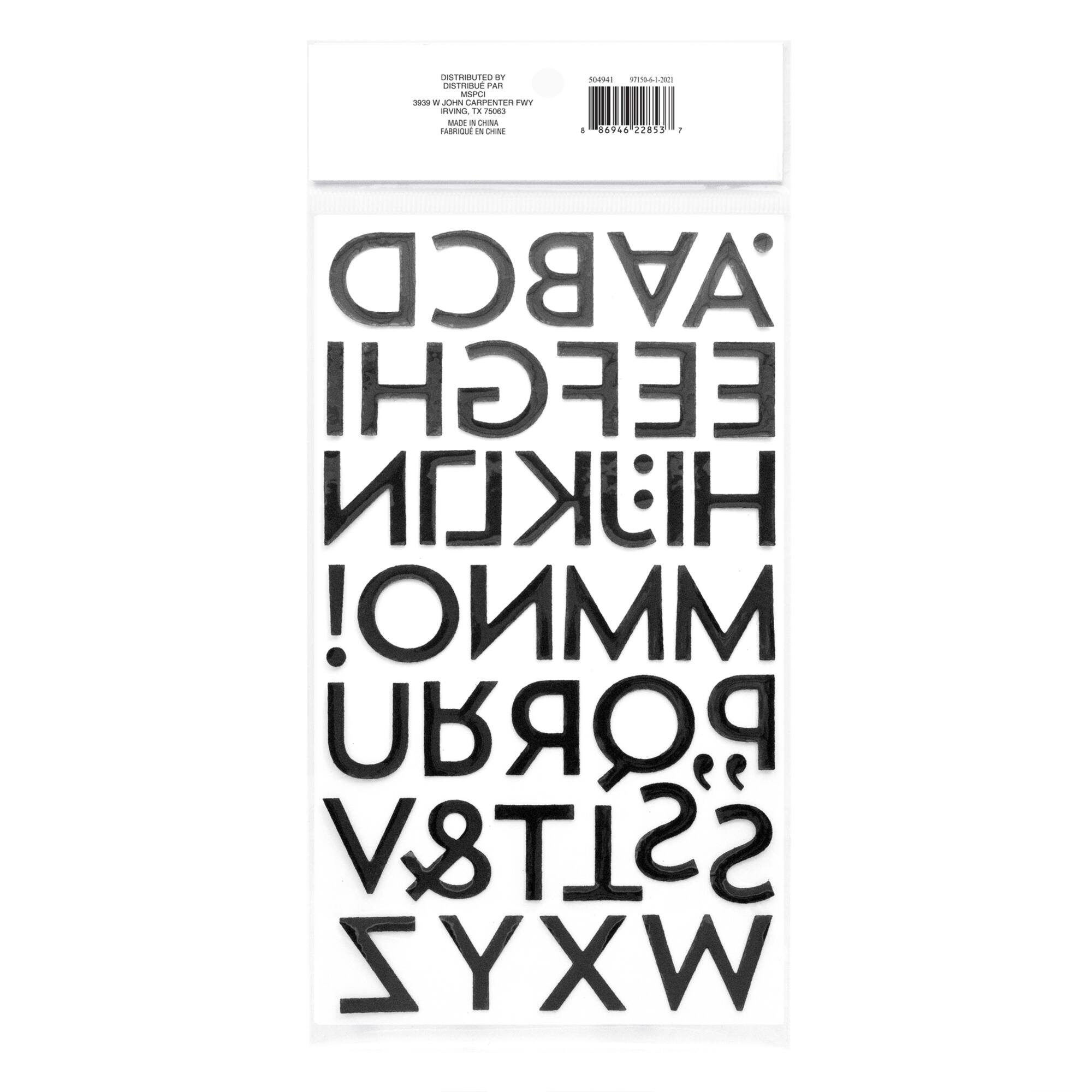 Glitter Alphabet Stickers by Recollections